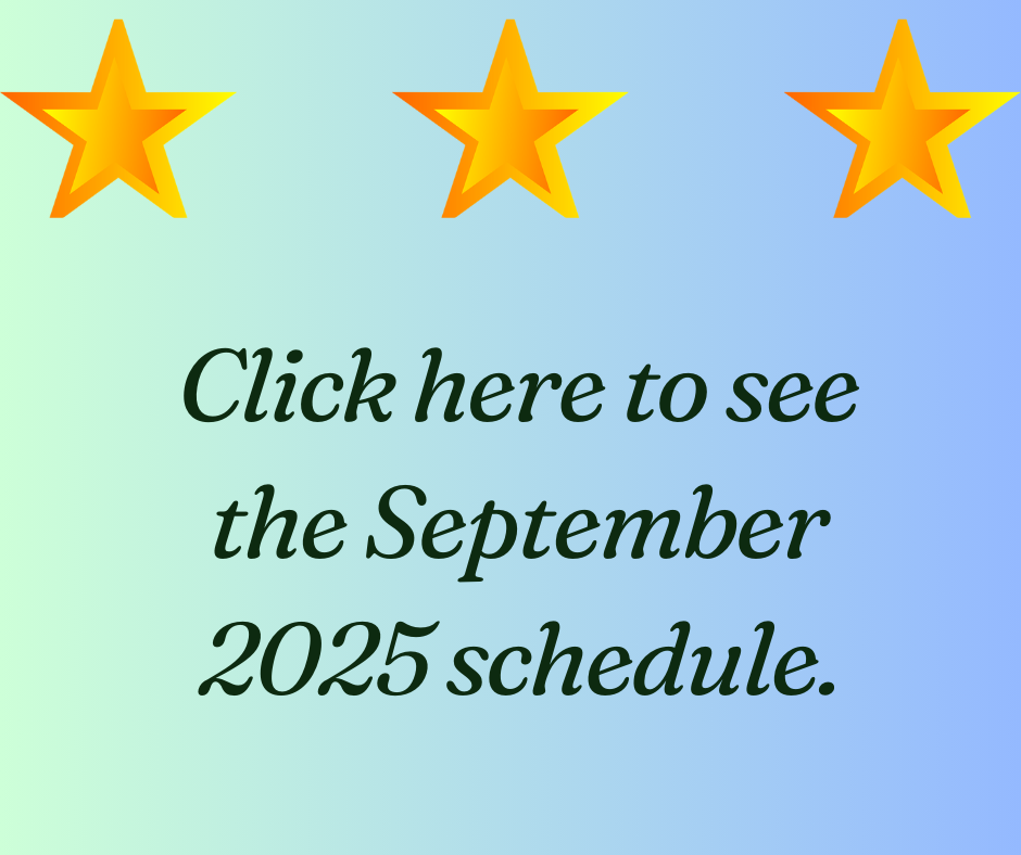 September 2025 Schedule for PowerWest Studio